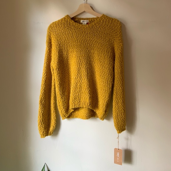 yes lola Sweaters - Yes Lola Knit Yellow Sweater